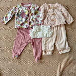 Floral and Pink Baby Girl Matching Sets